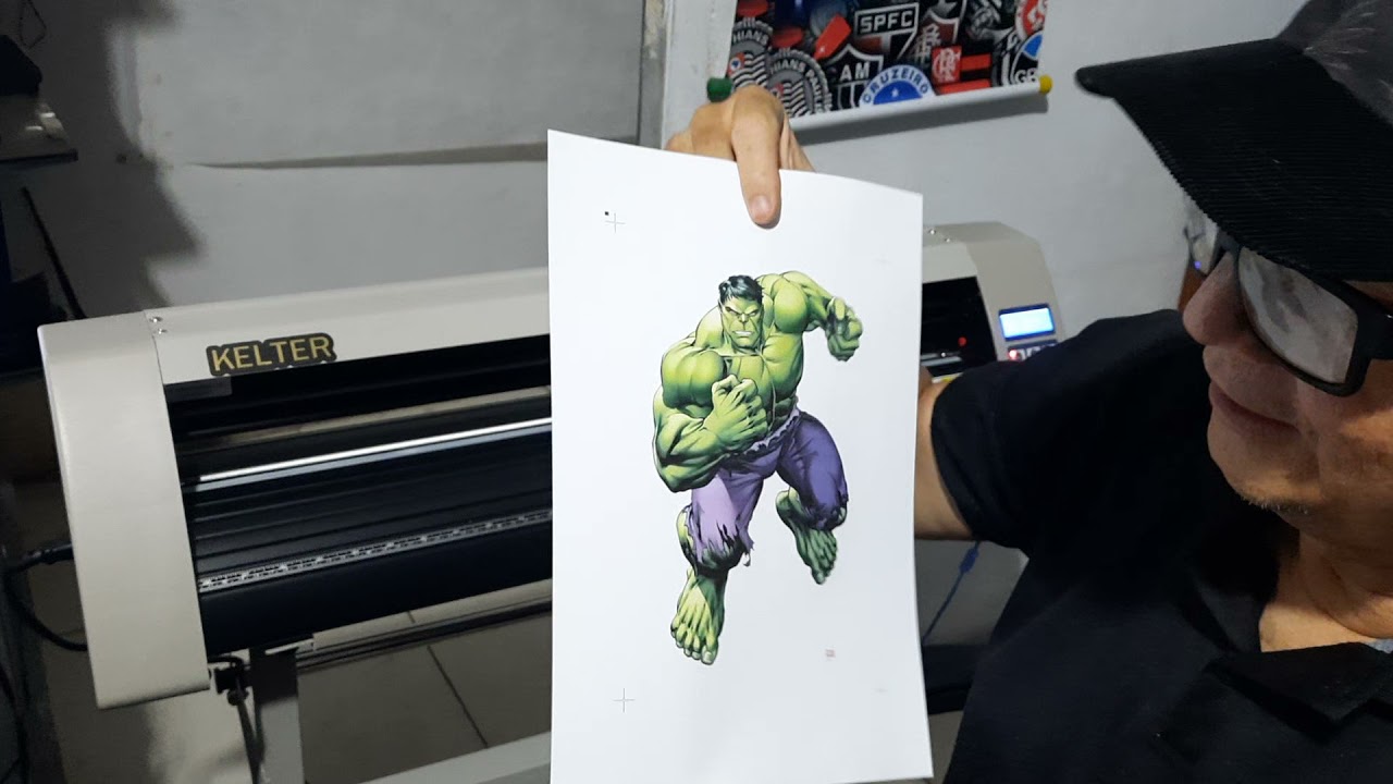 Aprenda  a fazer corte contorno na plotter jinka 721...