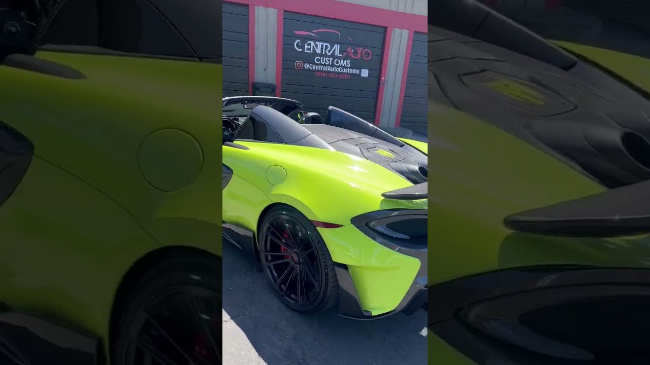 Mclaren 600 LT Wrapped Lime Green New Vossen Wheels For NFL Player Terrance Mitchell Nfl