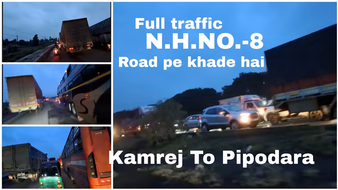 Vlog 9/365 national Highway par traffic ki ...👍👍🌧🤔🤔