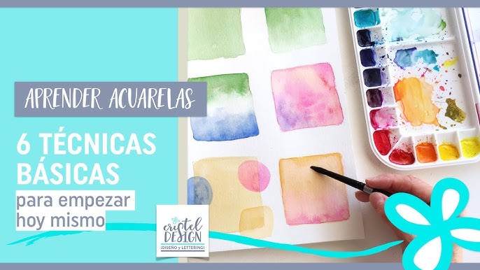 Acuarela divertida, curso básico para niños. 