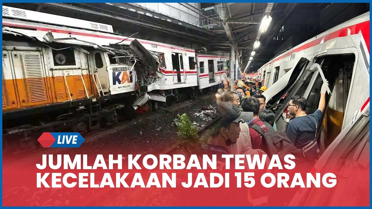 🔴 UPDATE Kecelakaan Maut Kereta di Bekasi Timur, Jumlah Korban Meninggal Jadi 15 Orang
