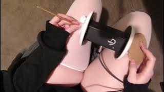 Thicc Goth Thighs Get Sticky Wet ASMR 😳【ASMR 】