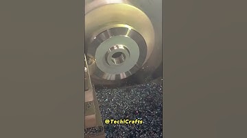 Sprocket and Gear Shaping Machining Process By Using CNC Lathe #machine #tools #satisfying