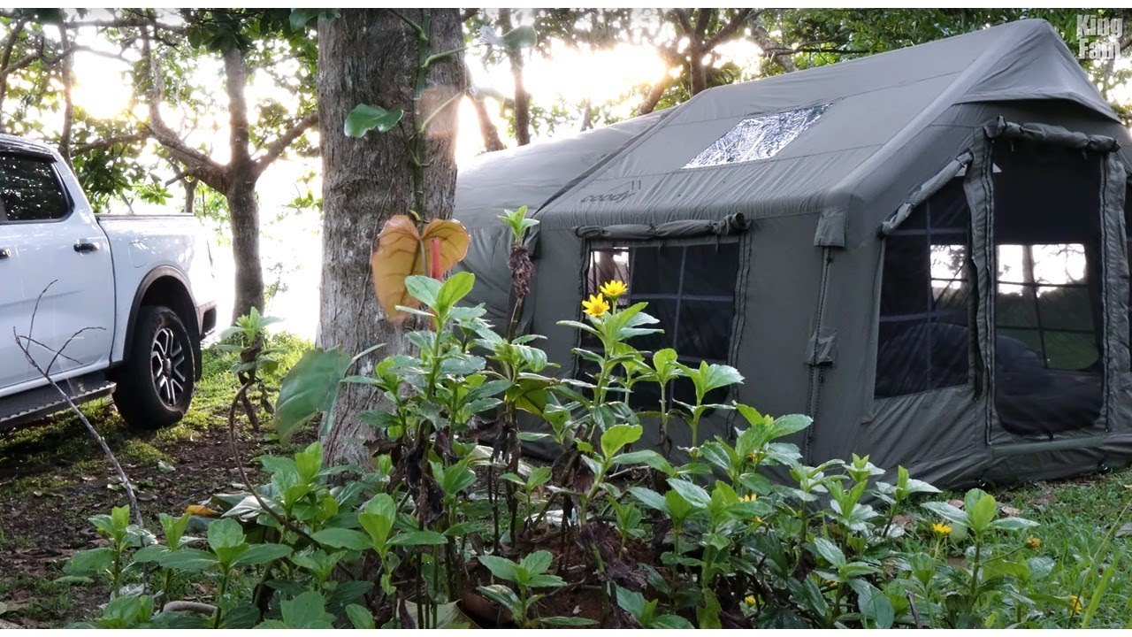 COODY INFLATABLE TENT, 4K, SURF KAMP, FORD RANGER SPORT 4X4, CAMPING PH, FORD RANGER CAMPING