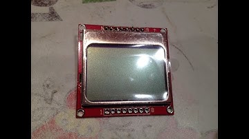 Подключение к arduino дисплея Nokia 5110