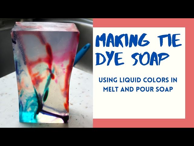 DIY TIE DYE SOAP - Easy Soap Making How To for Beginners 