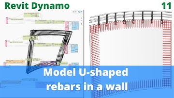 Revit dynamo - model rebars U-shape - example 11​
