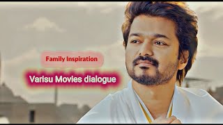 Family Inspiration Varisu Dialogue Status Thalapathy Inspiration Status varisu