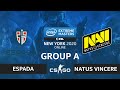 CS:GO - Natus Vincere vs Espada [Nuke] Map 2 - IEM New York 2020 - Group A - CIS