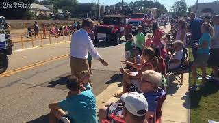 State Rep. James Smith, weighing run for governor, walks in Chapin Labor Day Parade