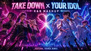 What If TAKEDOWN x YOUR IDOL Dropped at Tomorrowland HUNTRX vs Saja Boys Festival Trance Mashup