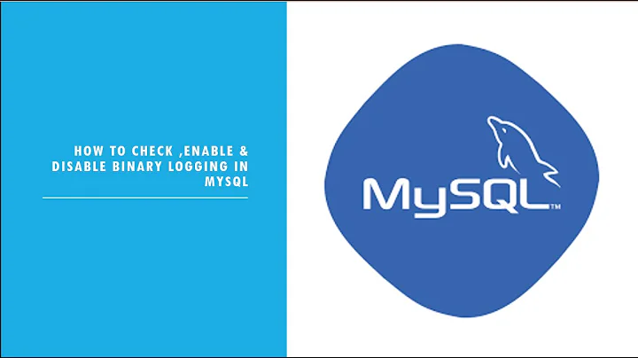 MySQL : How to check ,enable & disable binary logging in mysql.