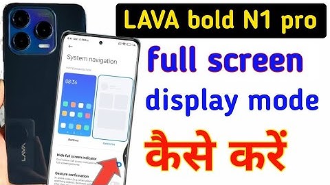 how to display full screen on Lava bold 5g | Lava bold 5g full screen display settings
