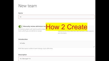 How To Create An Lichess Team