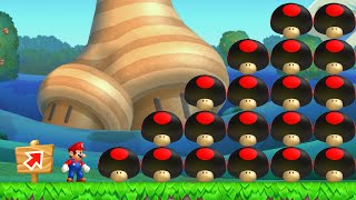 Can Mario Collect 999 Evil Giga Mushrooms in New Super Mario Bros. U?