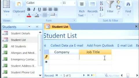 Microsoft Excel, SQL & Internet Tips : What Is a Database Used For?