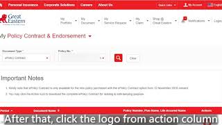 How To Download Epolicy Contract Great Eastern Econnect Youtube