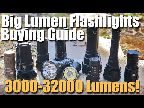 The Biggest Brightest Flashlights Compared from Olight, Acebeam, Imalent, & BLF