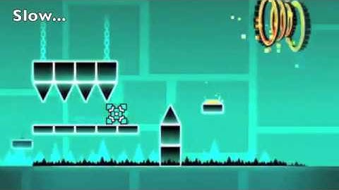 Slow… FAST! !esreveR - Time Machine - Geometry Dash