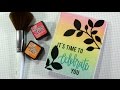 Soft Ink Blended Backgrounds using a $2.00 Make-Up Brush!!