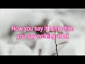 Dylan Scott - When You Say Nothing At All (Lyrics)