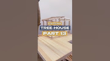 Miniature Treehouse Creation - Part 13 | 1:12 DIY Project | #woodworkingminiatures