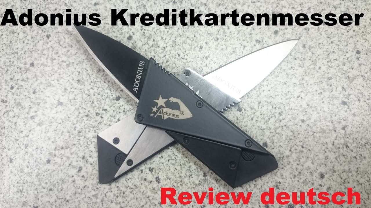 ADONIUS® Kreditkartenmesser Faltmesser | Review deutsch