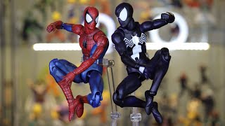 MAFEX Spider-Man Black Suit (Symbiote) Figure Review Español