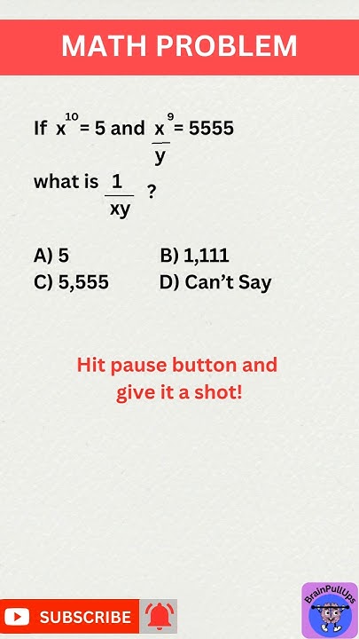 95% of people get this wrong | Math Problem | Hardest Problem on SAT ...
