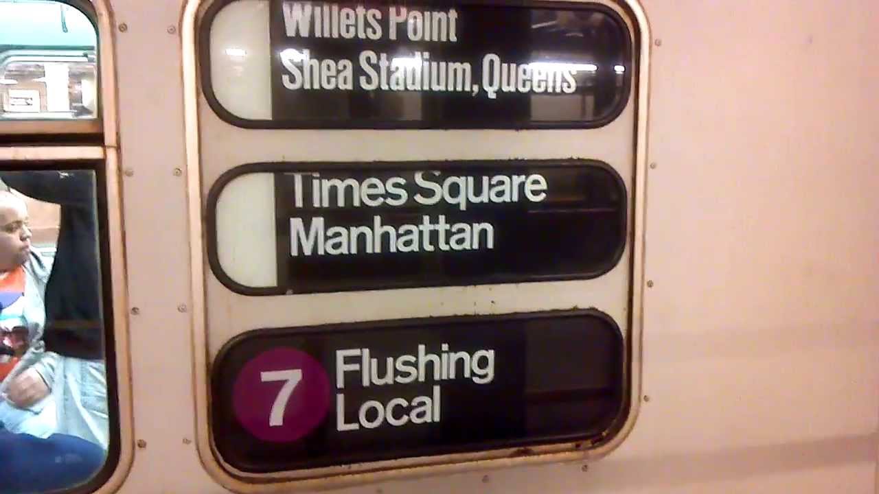 IRT World's Fair R33 Single Unit 9306: exterior walkaround at Times Square shuttle track 1