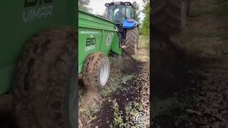 Compost Spreader BIO VIMAR A45 in Action || Field Demo in Spain || #fertilizer #spreader #shorts