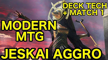 [MODERN] Jeskai Hazoret Aggro vs. GB Elves (Deck Tech + Match 1)