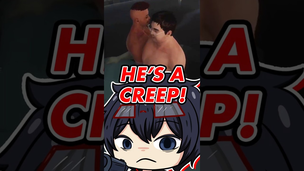 THIS GUY IS BEING CREEPY! |  