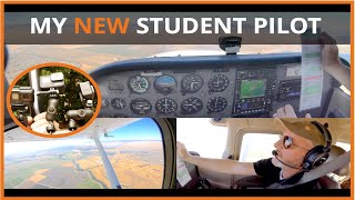 Multi-Cam Flight Lesson Shows Student Pilot View While Learning To Avoid Stall/Spin Airplane Crashes