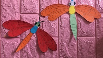 hướng dẫn cắt con chuồn chuồn ớt bằng giấy thủ công đơn giản vô cùng