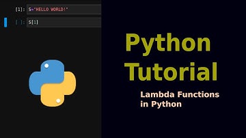 Python Programming for Beginners | Episode 9:  Lambda Functions in Python