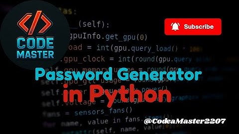 👨‍💻👨‍💻How to make a strong password generator in python 🔥🔥