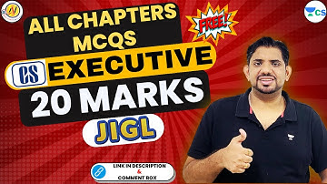 Free MCQs| JIGL | Live at Unacademy | CS Executive | Pan-India #csamitvohra #mcqs #companysecretary