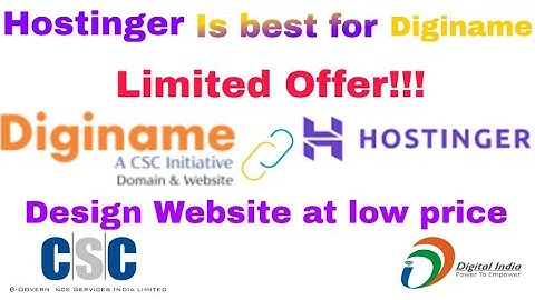 Best Hosting for Diginame Domain | purchase now limited offer | Hostinger With Wordpress Website