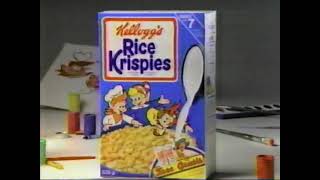 1988 Commercial - Kelloggs Rice Krispies - Kids Colouring - Diet Coke