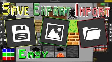 How To SAVE, EXPORT and IMPORT Files in PiskelApp.