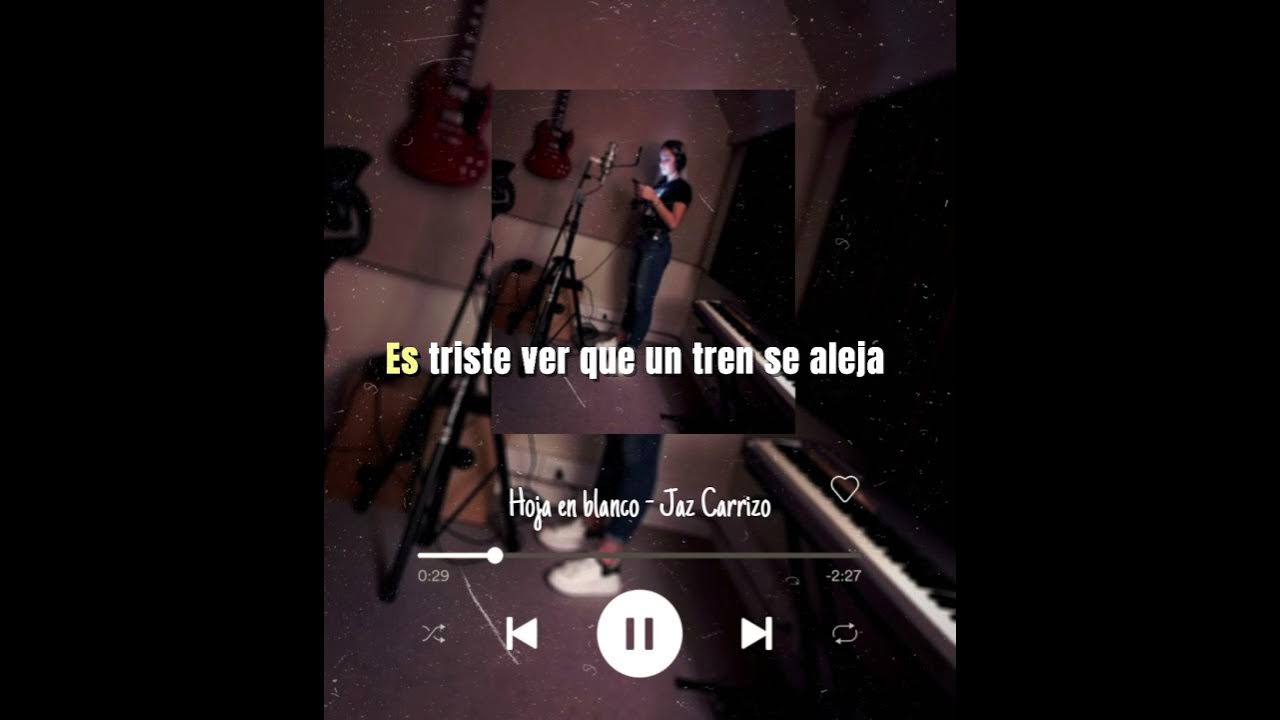 Jaz Carrizo × W castillo × Nico Valdi Hoja en blanco (Letra) YouTube