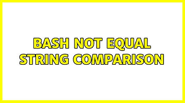 Bash not equal string comparison (2 Solutions!!)