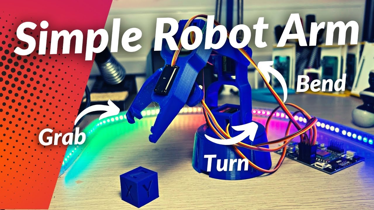 Simple Robot Arm you can build yourself - YouTube