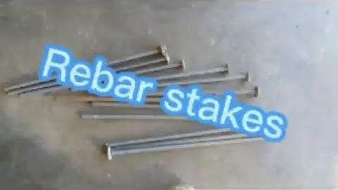 Rebar trapping stakes made simple