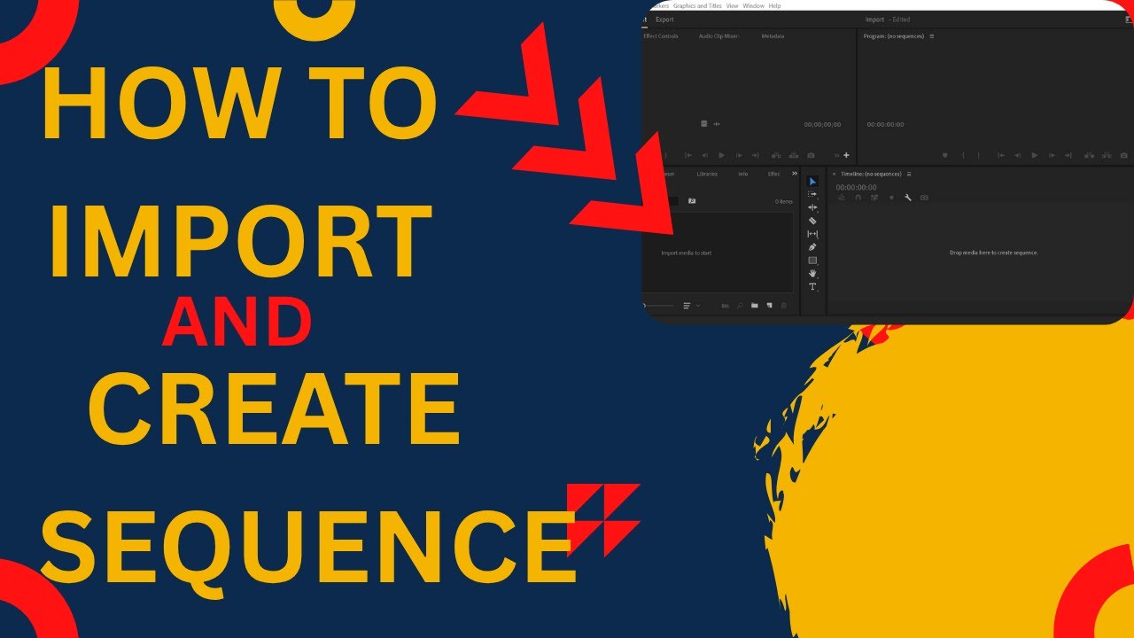 How to Import Media and Create a Sequence in Premiere Pro Course 02 ...