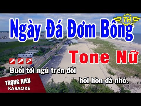 Karaoke Ngày Đá Đơm Bông Tone Nữ Nhạc Sống | Trọng Hiếu