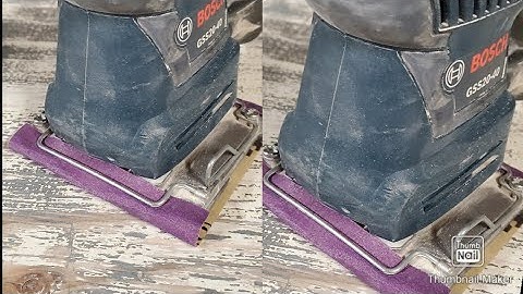 1/4 sheet sander how to attach sandpaper