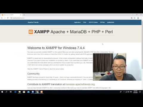 การติดตั้ง XAMPP (7.4.4) ใน Windows ด้วยวิธีง่ายๆ