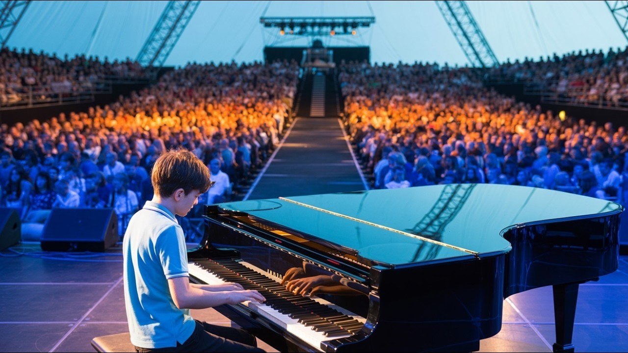 Sie schrien ihn an, die Bühne zu verlassen… Bis der 7 Jährige das Klavier berührte